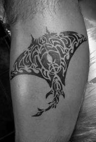 Arm black tribal jewelry course squid tattoo pattern