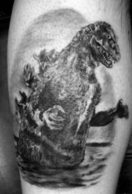 Telefonska risanka oblikovanje Godzilla tattoo vzorec