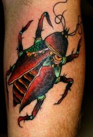 Patrón de tatuaje de insecto de personalidad de caña
