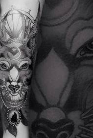 Calf creative wonderful animal totem tattoo