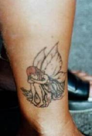 Calf sad fairy tattoo tattoo