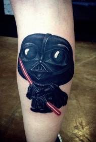 Calf funny tas luav Darth Vader tattoo qauv