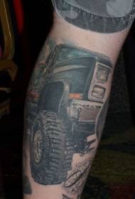 Txahal jeep margotu tatuaje eredua