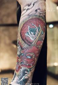 Baolong tatovering, blæksprutte, enhjørning tatovering, øverste arbejde
