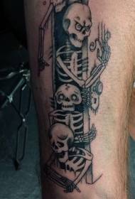 Anonakidza katuni kutema uye chena dehenya tattoo peni