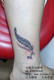 Hefei Dawei Tattoo Show djeluje: uzorak tetovaže telećeg perja