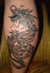 Mtundu wa tattoo ya chinjoka pamiyendo