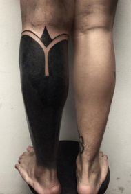 Маленькие чернила большая площадь черная личность татуировки