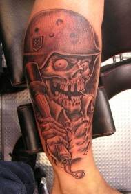 iphethini le-skull tattoo eligqoke isigqoko sezempi