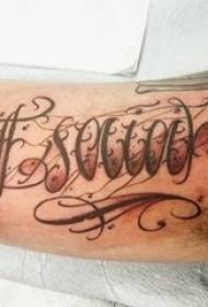Tatuaj de flori engleză Tatuaj englezesc Brat de bărbat pe corp de flori gri negru imagine de tatuaj englezesc