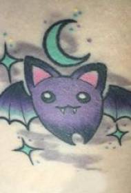 Tattoo cartoon boy big arm on colored cartoon bat tattoo picture