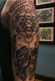 Geometric and floral tattoo pattern male big arm on geometric and flower tattoo picture