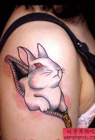 Tattoo Training: Großes Armband Kaninchen Tattoo Muster Bild
