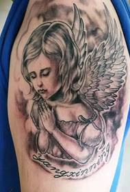 Different shapes of angel tattoos