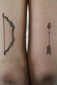 Love big arm bow and arrow tattoo tattoo pattern