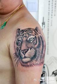 Shanghai Tattoo Show Picture Dragon Tattoo Tattoo Works: Big Tail Tiger Tattoo