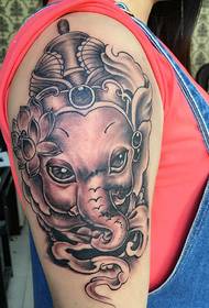 Каубойска прашка красота голяма ръка като татуировка на бог татуировка