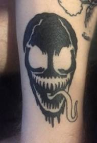 Coapsa de tatuaj taro de sex masculin pe imagine de tatuaj tatuaj negru