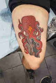 Octopus Tattoo Simple Male Octopus on Octopus Tattoo Pattern