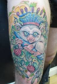 Slika nogu životinja tetovaža u boji
