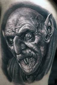 Pola tattoo Vampir dina film horor