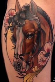 Coscia, europa, scola di tatuaggi di cavallu