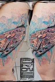 Модели тетоважа чамца са бродом миленијума боје ветра