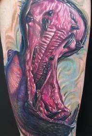 Boje nogu realističan uzorak tetovaža hipo-tetovaža