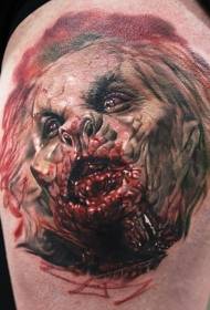 Patró de tatuatge de monstre de pel·lícula de terror