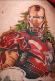 Poza tatuaj bărbat din oțel culoare