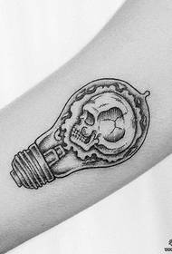 Гиббоновая лампочка креативный рисунок татуировки
