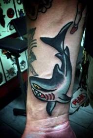 Mefuta e metle ea mebala ea khale ea mofuta oa khale oa shark tattoo