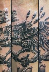 Arm realistic old tribal decorative tattoo pattern