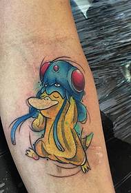Armet marrazki bizidunetako pokemon ahate medusak tatuaje eredua