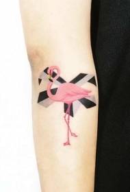 brako malgranda rozkolora flamingo tatuaje mastro