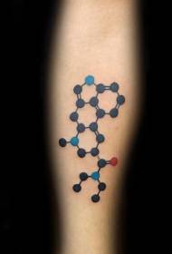 Fock Farbe Wissenschaft Formel Tattoo Muster