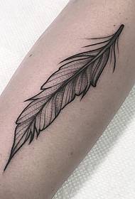 Small arm feather sting tattoo tattoo