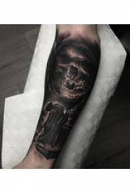 Death Arms Tattoos Boys Arms on Dark Gray Death Tattoo Picture