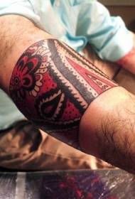 Kar színű törzsi stílusú totem tetoválás minta