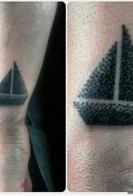 ʻO ka'ūhā lima momoli maʻEulopa a me ʻAmelika hōʻailona tattoo geometric boatbo simple pattern pattern