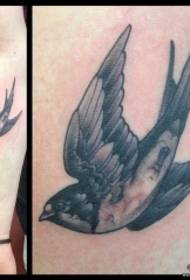Armband Europa en Amerika schoolzwaluw zwart grijs tattoo-patroon