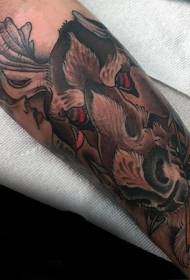 Arm wakale kalembedwe okongola elk tattoo