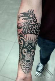 arm black original design ancient symbol tattoo pattern