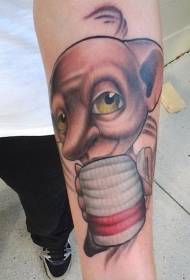 Arm inoseka neruvara Harry Potter muvhi monster tattoo