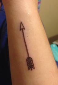 Small arm simple small arrow tattoo pattern