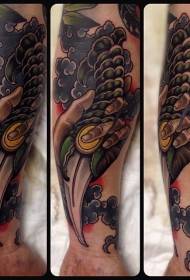 Arm new style colorful sweet knife tattoo pattern
