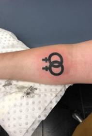 Tattoo symbol girl's arm on black symbol tattoo picture