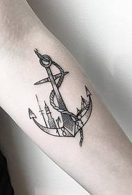 Arm anchor point tattoo digital tattoo pattern