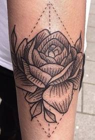 arm star geometrija tetovaže šole točka z vzorcem tatoo rose