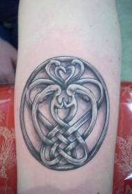 Celtic knot friendship symbol tattoo pattern